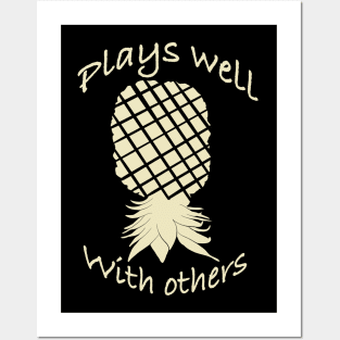 Elegant yet simple pineapple - Plays well with others Posters and Art